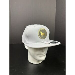 Yellow Dog Headwear Gray SnapBack Patch Hat